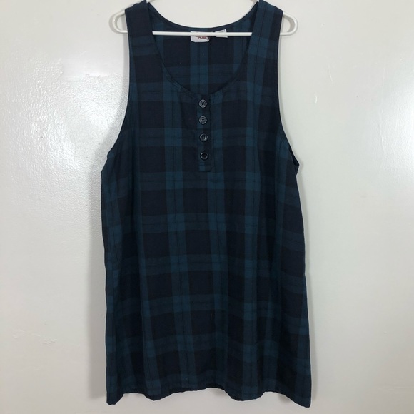 Peachy Plus Dresses & Skirts - Peachy Plus Gingham Short Sleeve Dress